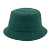 Casquettes de pêcheur solaire avec Logo brodé personnalisé, Style populaire, chapeaux seau en coton biologique vert foncé, décontracté, pour l'extérieur