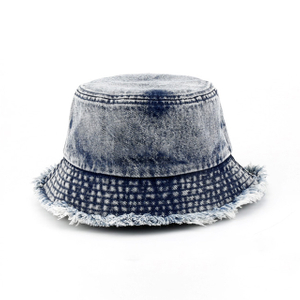 Jeans lavés et coton, chapeaux de pêcheur à la mode unisexes personnalisés avec votre Logo, chapeau seau unisexe de Style classique