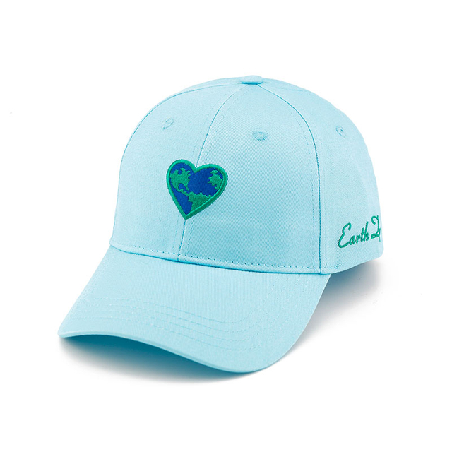 Chapeau de Baseball bleu avec Logo brodé personnalisé, Six panneaux, en coton biologique, pour Sport de Golf, pour papa