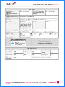  Certificat SMETA 