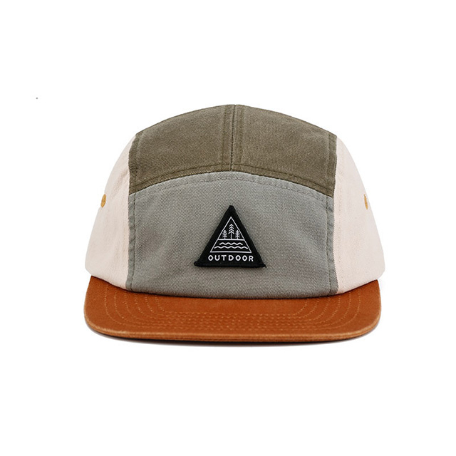 Casquette de Baseball en coton lavé, 5 panneaux, trois couleurs, pour hommes et femmes, chapeau de camp léger et Vintage