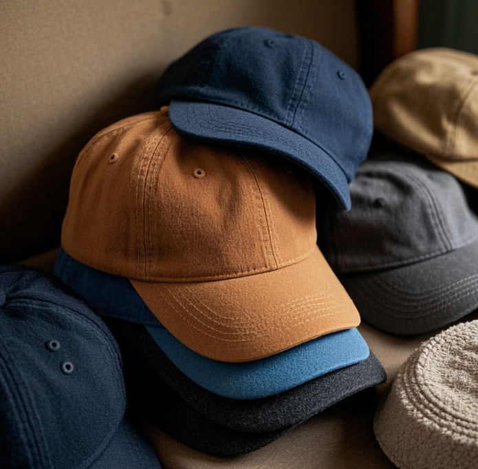 Casquette de baseball vintage en coton brossé avec logo